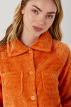 GIACCA DONNA ABBOTTONATA MORBIDO CORAL FLANNEL JACQUARD