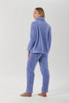 PIGIAMA DONNA ZIP MORBIDO CORAL FLANNEL UNITO